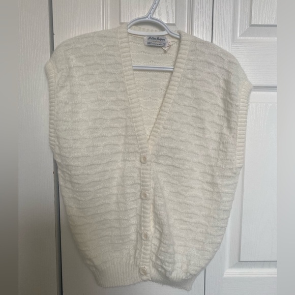 vintage cream vest - Picture 4 of 6